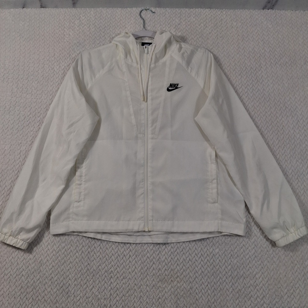 Nike Windbreaker Jacket Womens XS White